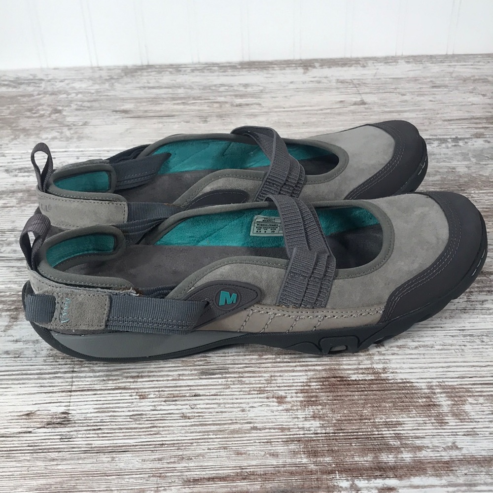 Merrell Mimosa Mary Jane Hiking Flats Gray 8.5